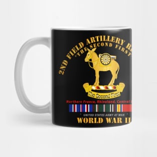 2nd Field Artillery Regiment - WWII w EU SVC Mug